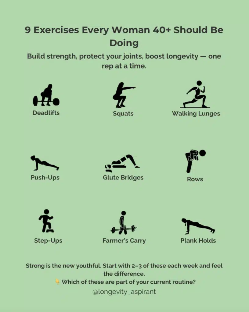 Exercises Women 40